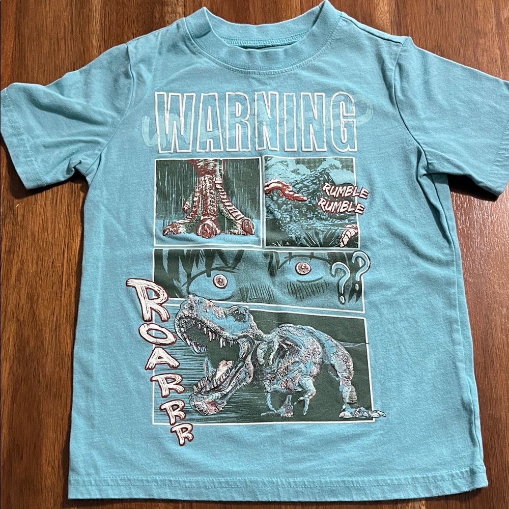 Carter's Teal Dinosaur Graphic Tee